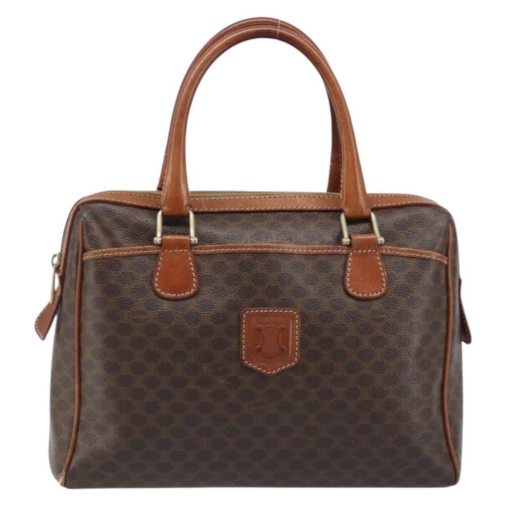 Celine Macadam Handbag Brown